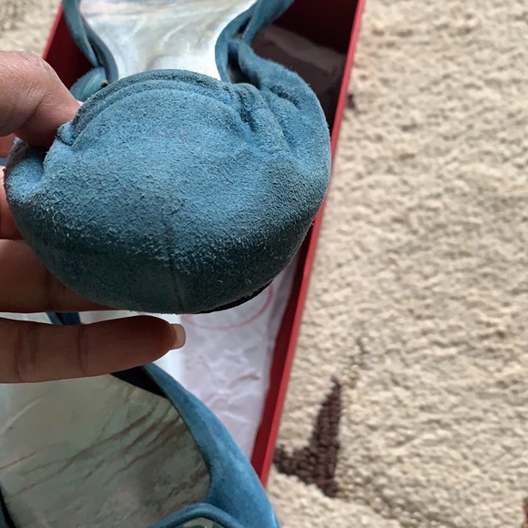 ROGER VIVIER Ballerine Chips Suede d'Orsay Flat - Picture 12 of 14